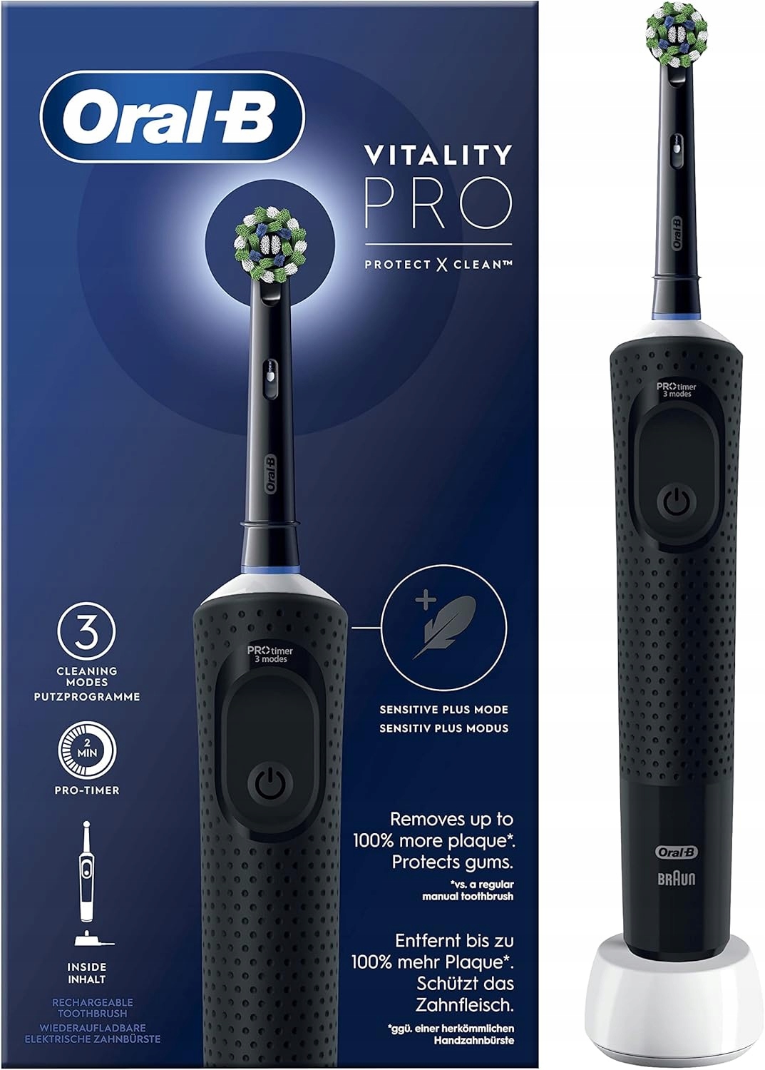 Braun Oral B Vitality 103 Pro Szczoteczka Elektryczna Black