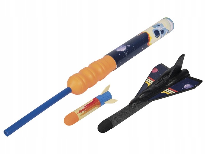 PLAYTIVE LATAJĄCA ZABAWKA SZYBOWIEC Z RAKIETĄ POMPKA