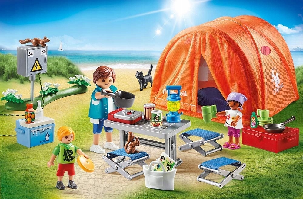 PLAYMOBIL 70089 Rodzina na kempingu Rodzaj zestaw