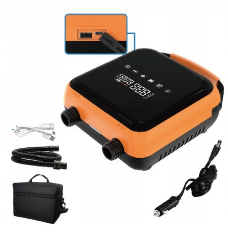 Elektryczna pompka Sup akumulatorowa kompresor Kormoran Pro 40PSI 3w1 708A