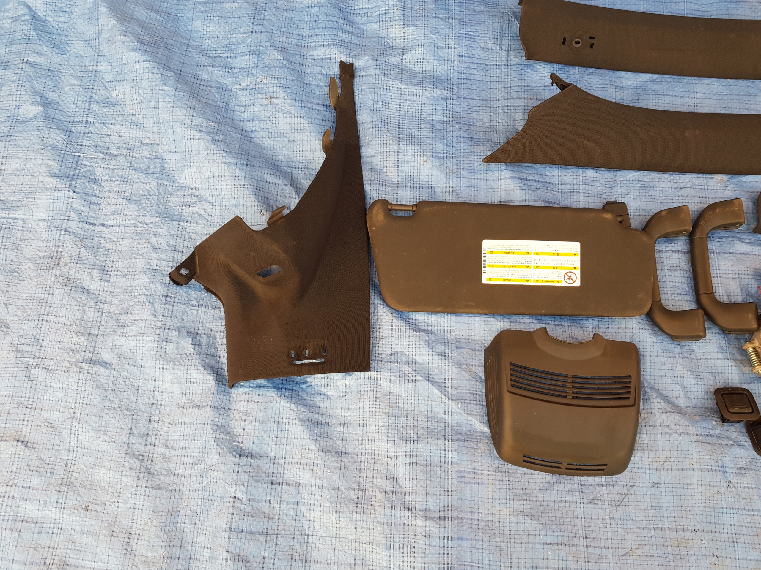 MERCEDES W207 AMG nero Interno CIELO INTERNO plastica KOMPLET