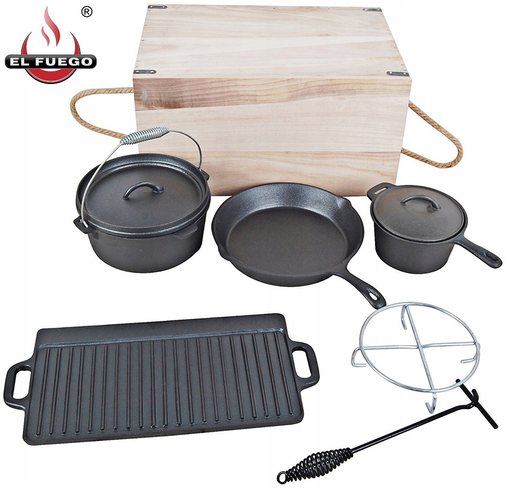 

Płyta Żeliwna El Fuego Kociołek Patelnia Rondel!