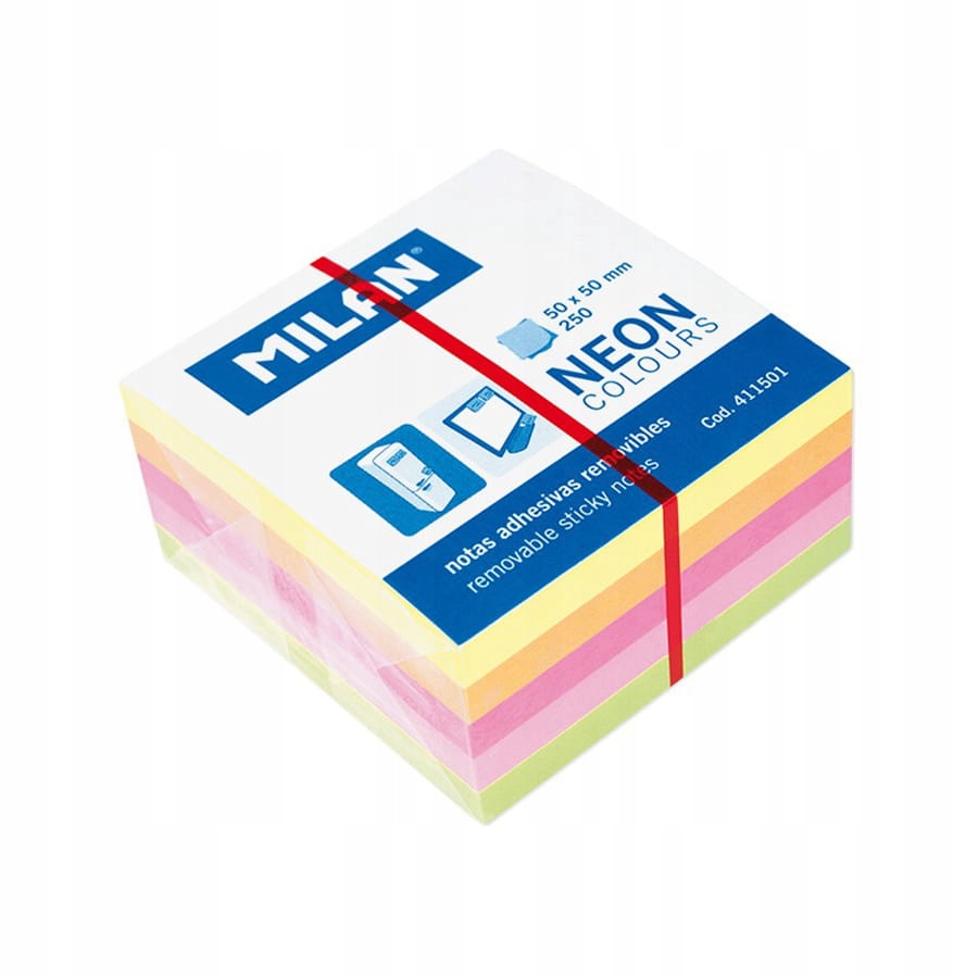 

Karteczki Neon mix mini kostka 50x50 Milan