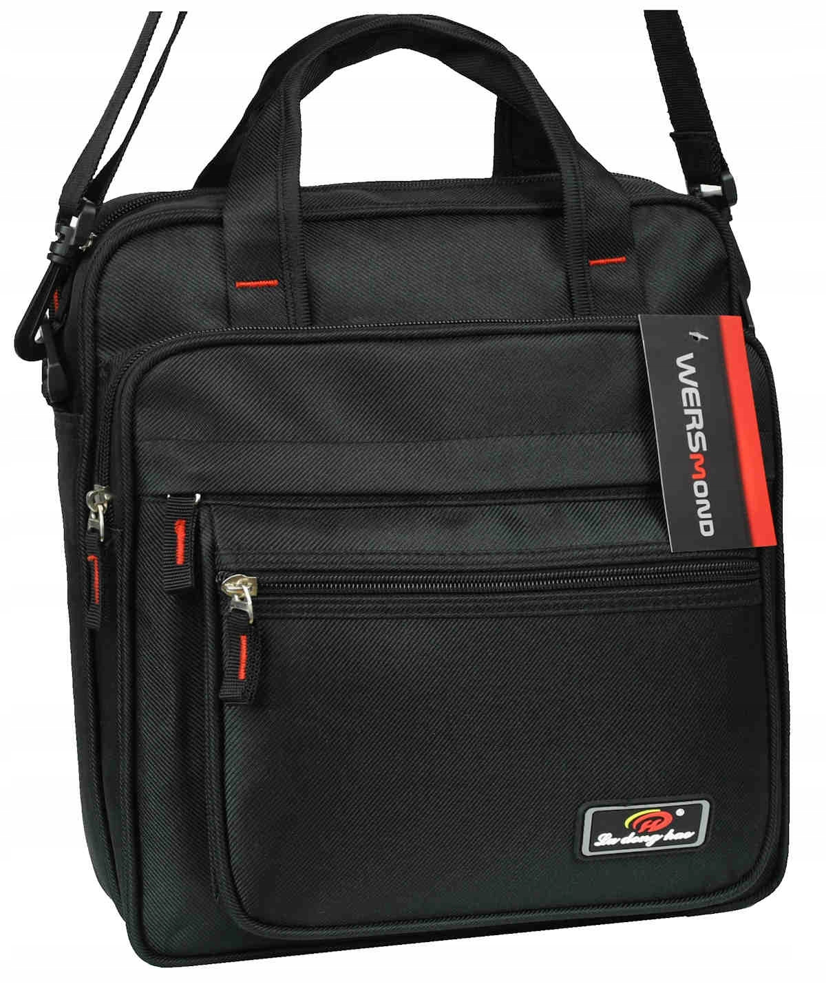 TORBA MĘSKA TECZKA na ramię śniadanie do pracy Wzór dominujący bez wzoru