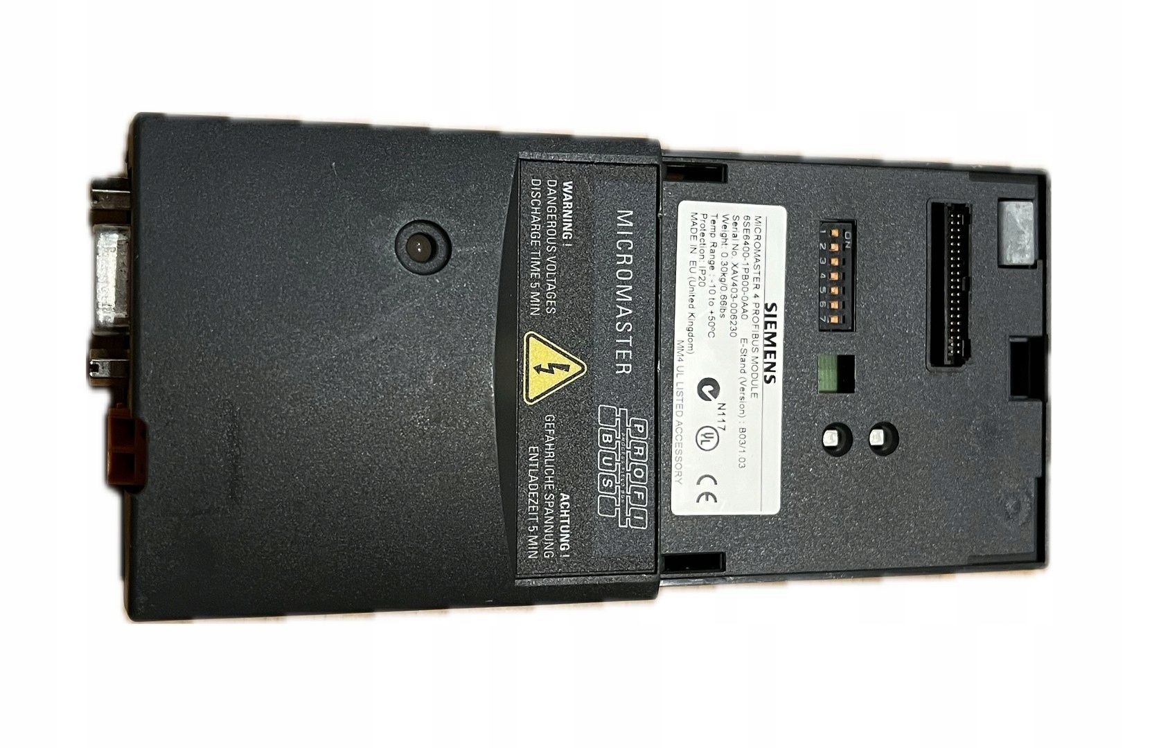 Siemens Micromaster 4 Moduł PROFIBUS do falowników SIEMENS Prąd wyjściowy 1000 A