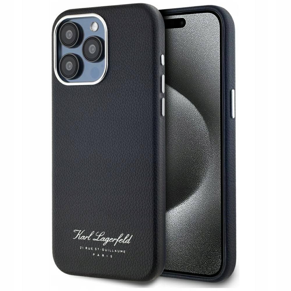 Pouzdro pro iPhone 15 Pro Karl Lagerfeld Hotel Černé