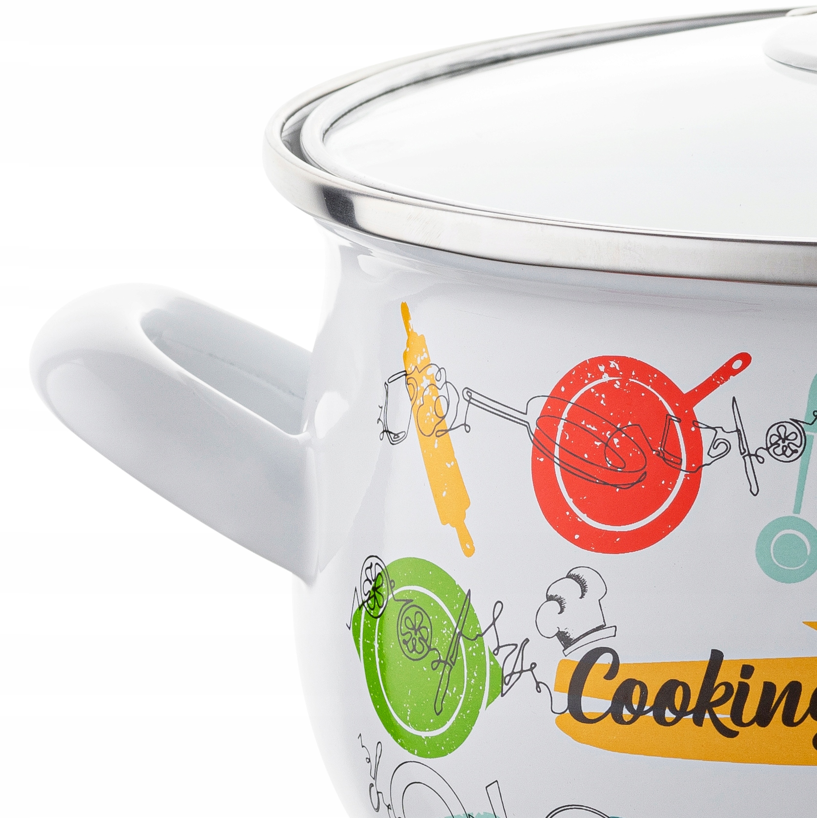 ZESTAW GARNKÓW EMALIOWANYCH JULIA INDUKCJA 8 EL Typ powłoki emaliowana