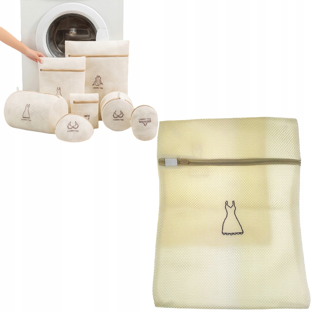 Sáček Síťka Na Praní Prádla Se Zámkem 40x50