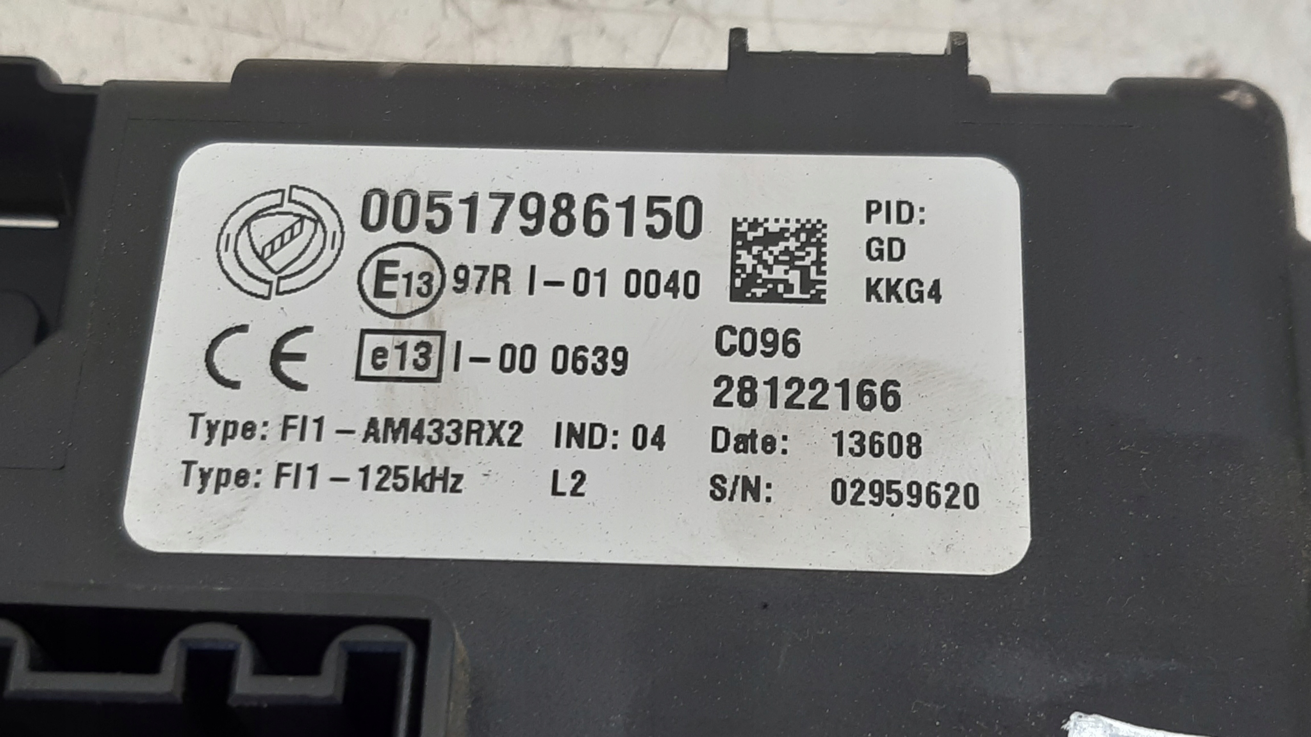 Module BSI 28122166 Fiat Grande Punto