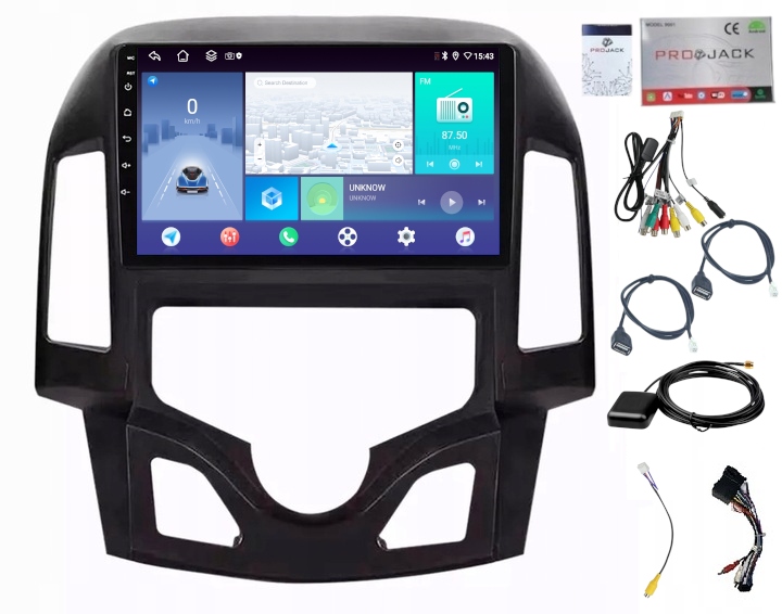 Rádio Navigácia Carplay Android Hyundai I30 2006-2012 4GB 64GB Sim