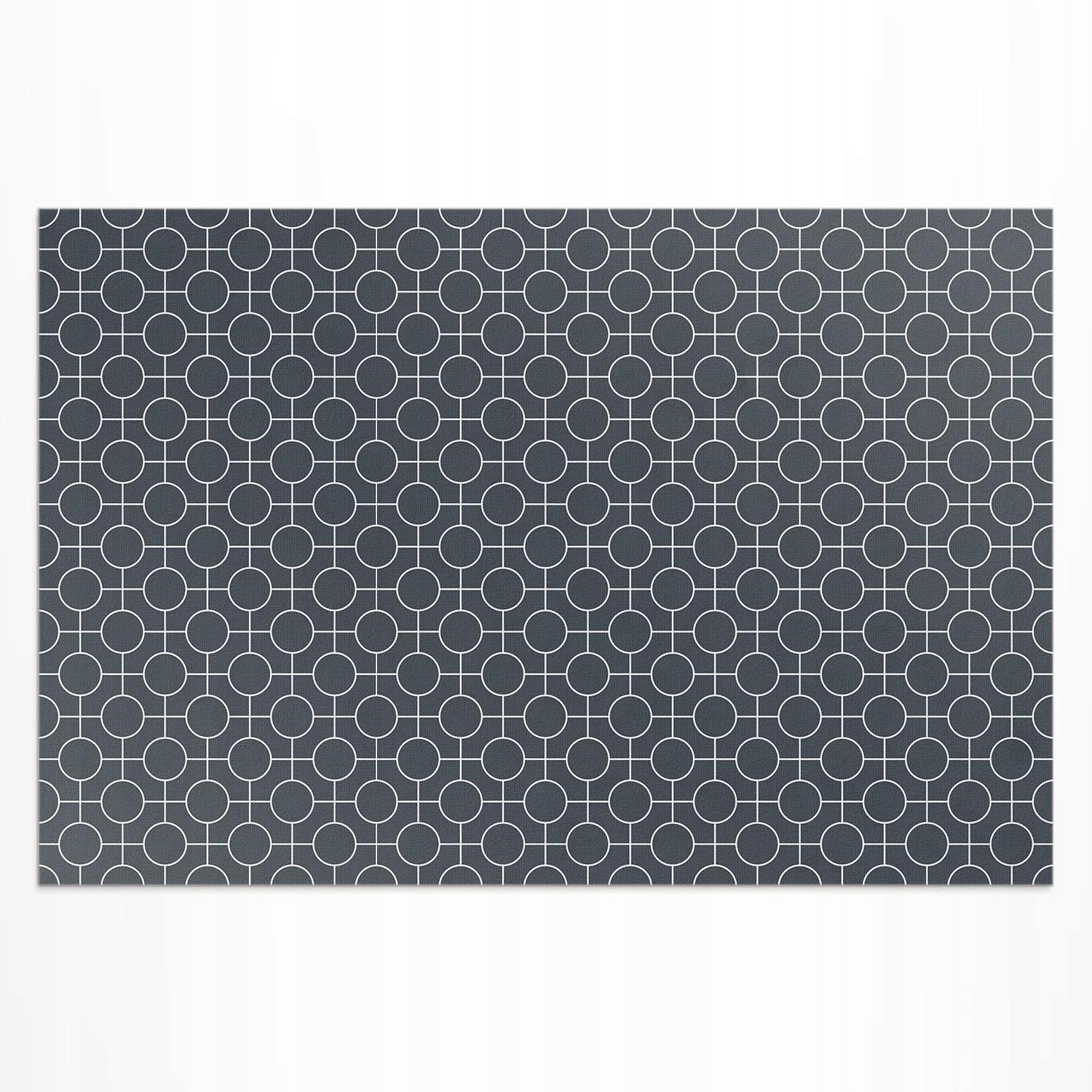 Dekoratívny vonkajší koberec Geometrické kruhy pravidelný vzor 180 x 120 cm