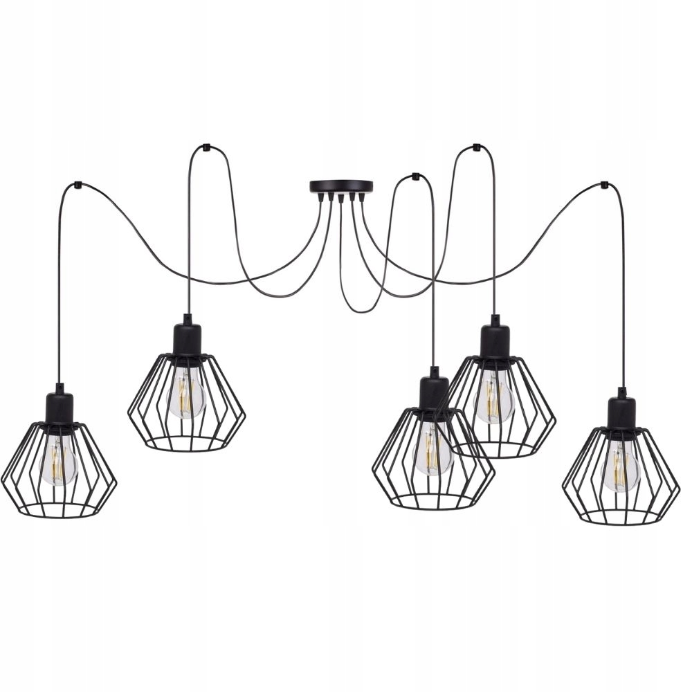 

Spider Lampa Wisząca Sufitowa Żyrandol Pająk Loft