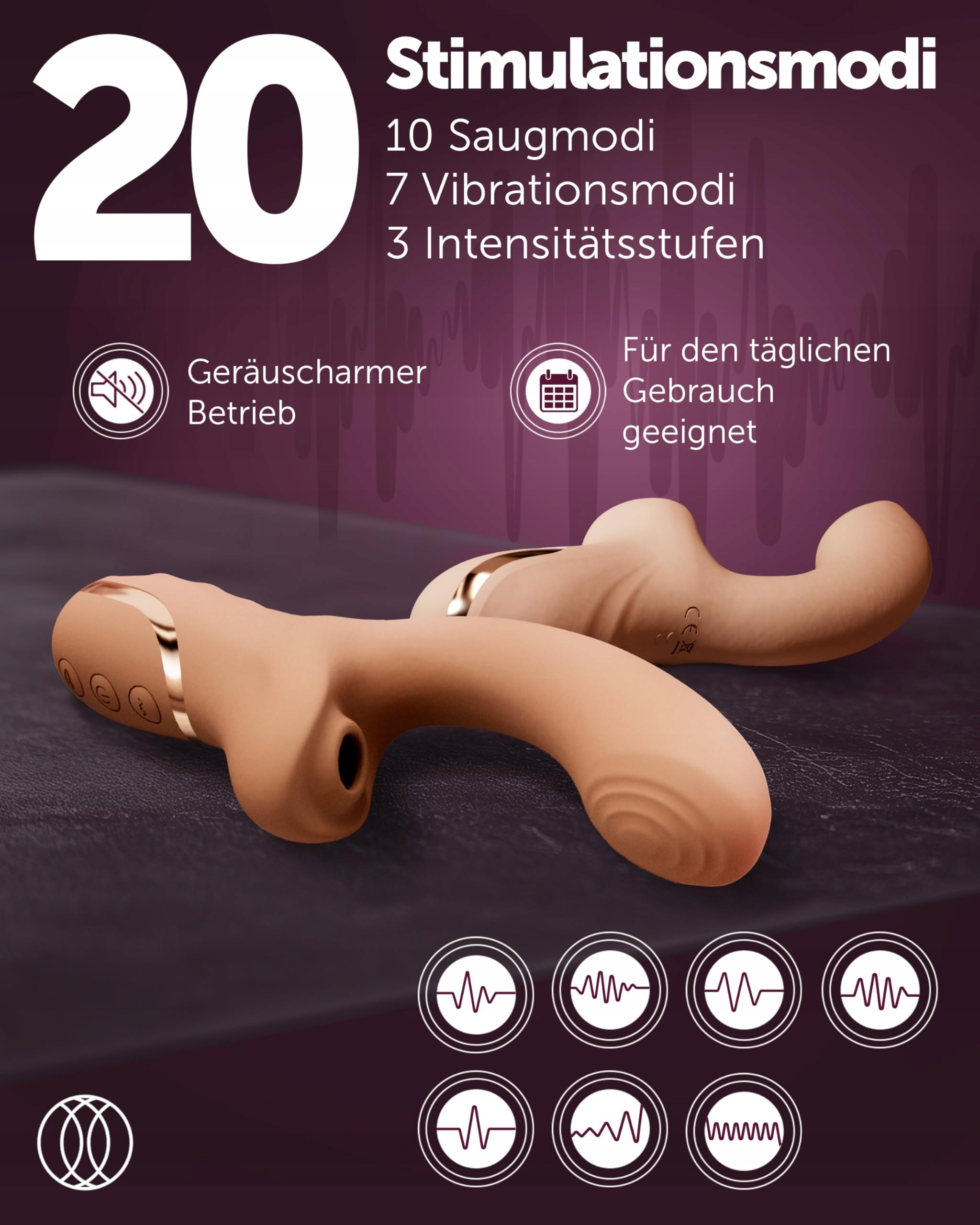INTIMA FELIN Wibrator G Punkt z Ssaniem Klitorisu dla Kobiet Zestaw Dla Par — miniatura 3