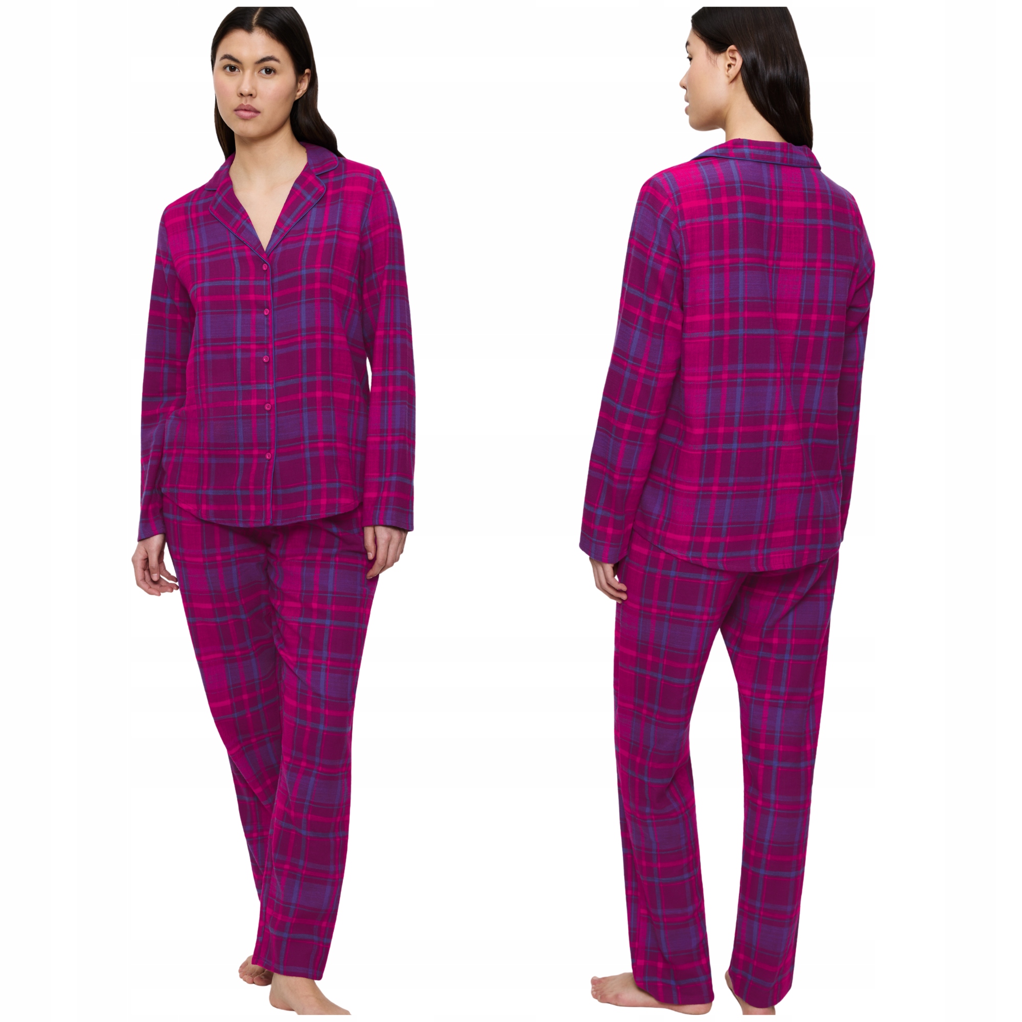 Teplé košilové bavlněné pyžamo Triumph Boyfriend Pw 01 X Check 42