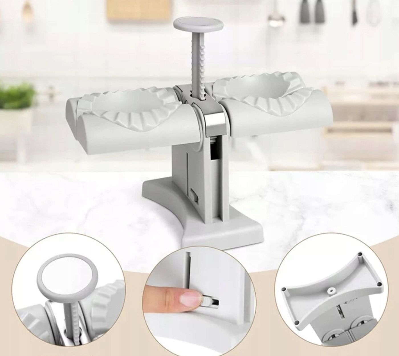 PODWÓJNA MASZYNKA DO ROBIENIA LEPIENIA PIEROGÓW Linia Maszynka do pierogów