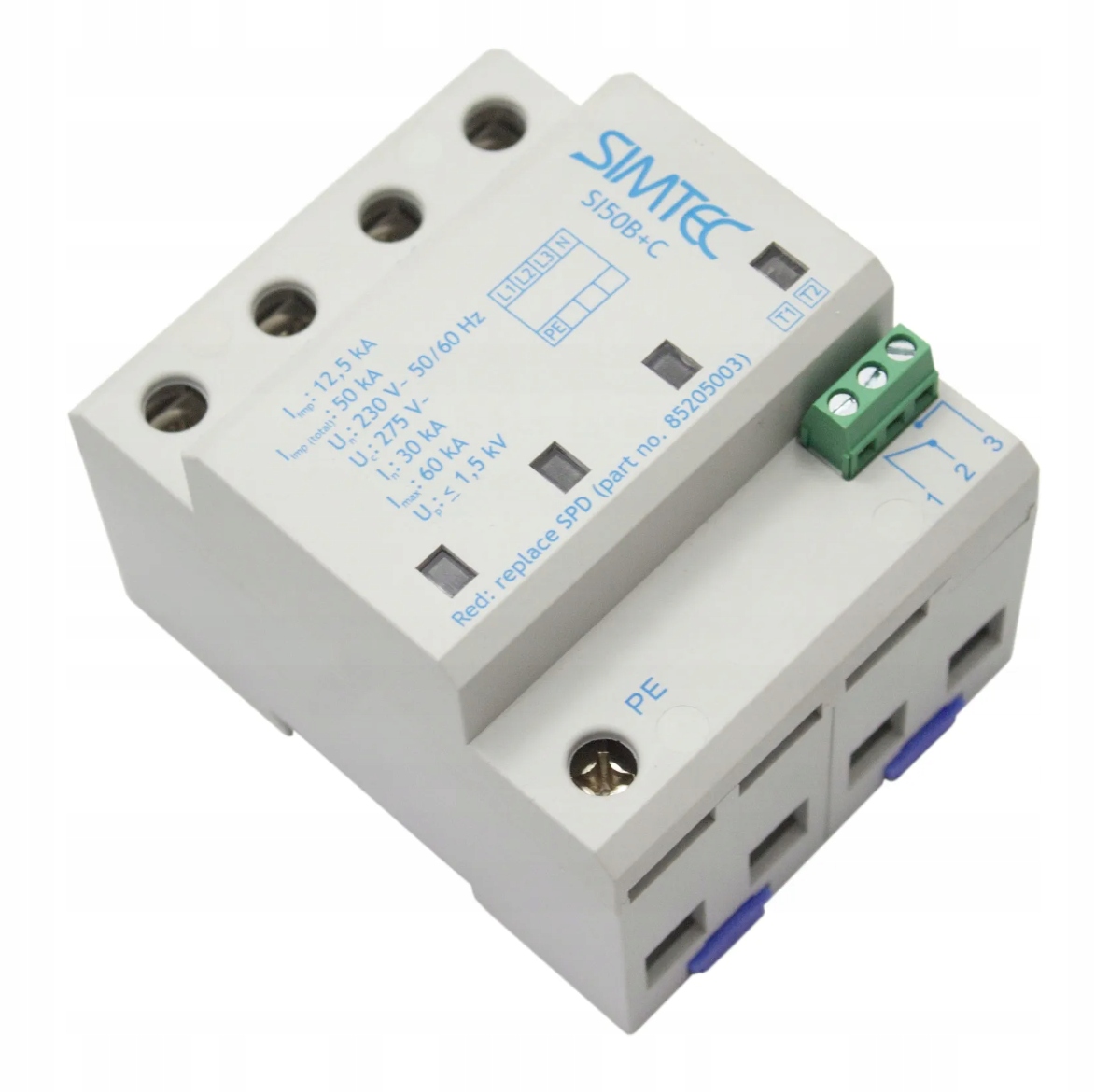 Simet Iskiernikový Varistorový Omezovač Přepětí 230 V IP20 30 kA Simtec