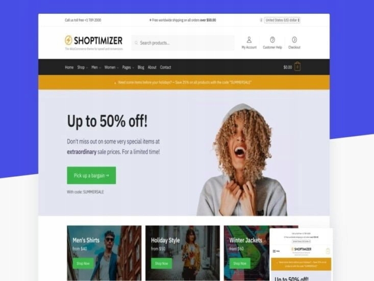 Szablon Shoptimizer Optimize Your WooCommerce