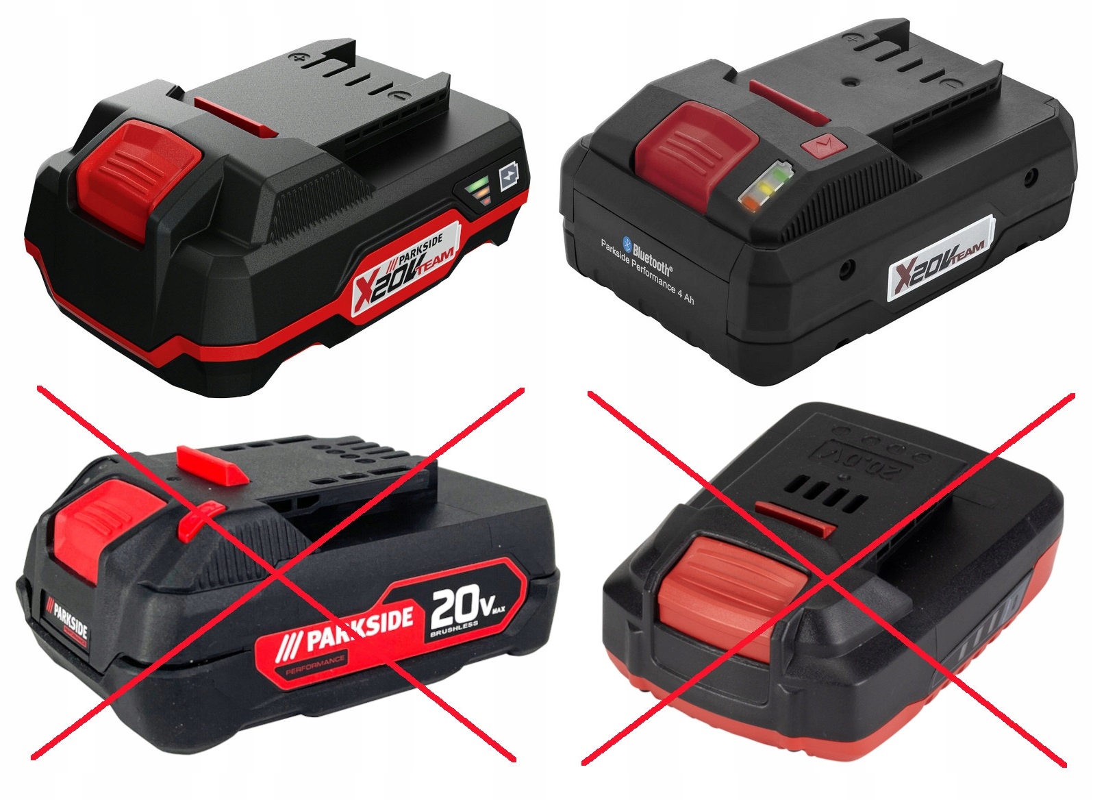 Adapter baterii Parkside X20V do Bosch 18V Rodzaj przejściówka