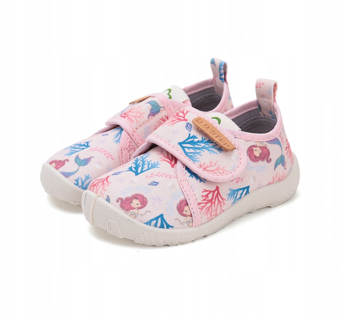 Tenisówki D.d.step Barefoot C086-51499AM Baby Pink na rzep roz.26