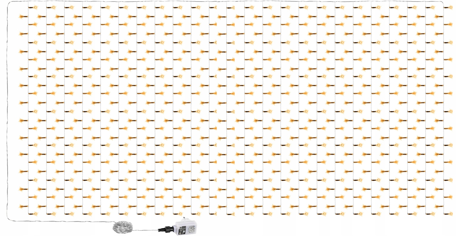 KURTYNA ŚWIETLNA ZWISAJĄCE LAMPKI 6x3 M 600 LED