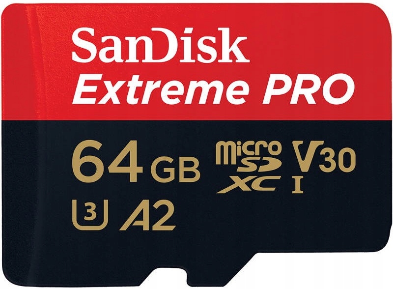 

Film 4K Super Szybka Karta SanDisk 64GB micro Sdxc