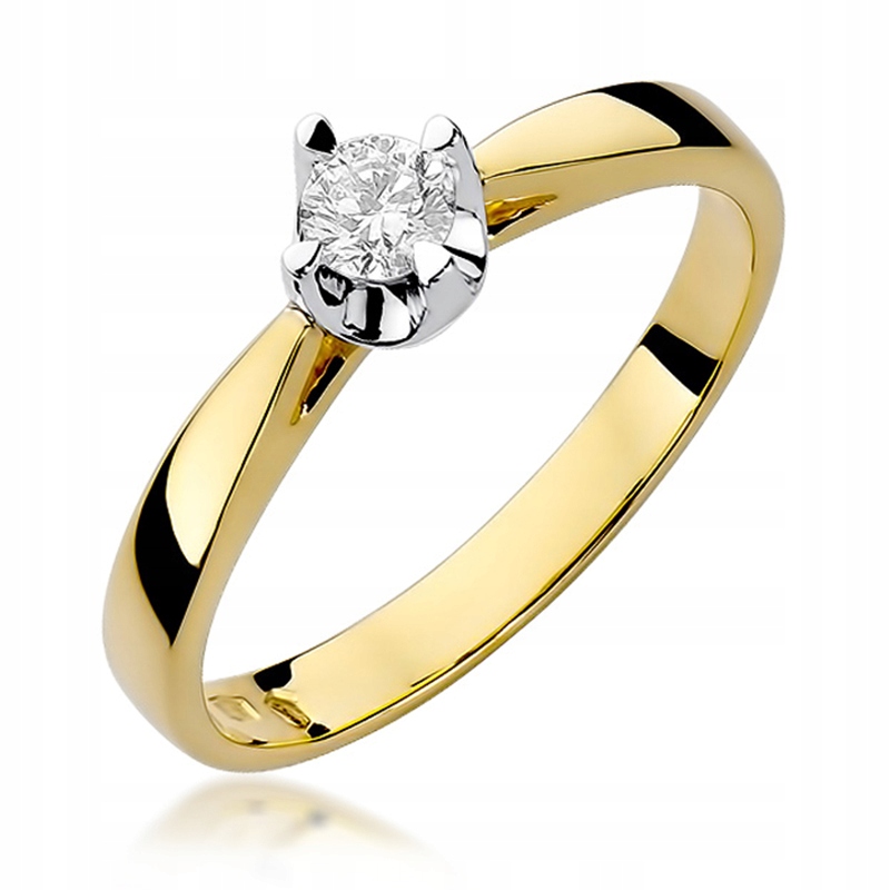 Zlatý Prstýnek s Briliantem 0,20 ct