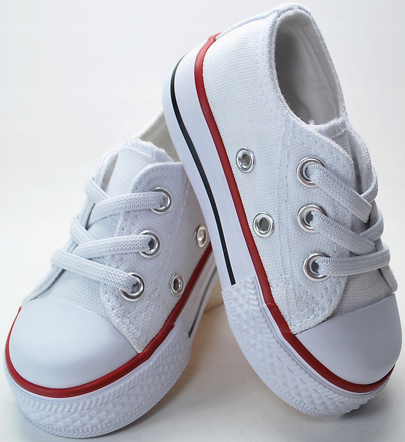 BIAŁE KRÓTKIE TRAMPKI TENISÓWKI na gumki r 20 Bohater brak