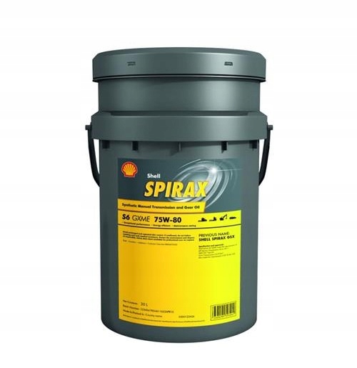 Olej Przekładniowy Shell Spirax S6 Gxme 75W80 20L