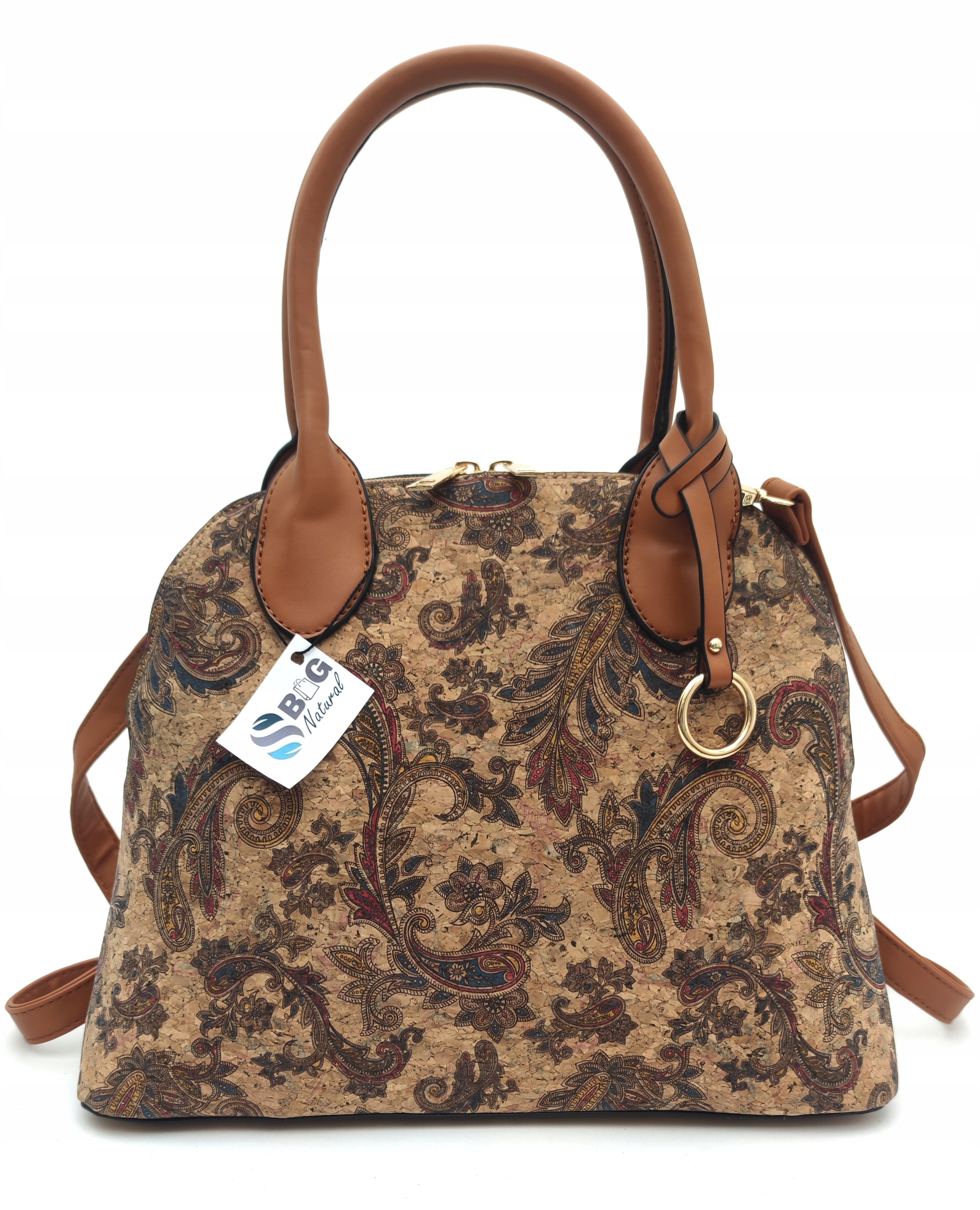 Korková taška Carla Lehká, prostorná na ruku, přes rameno, s veganskou korkovou vložkou