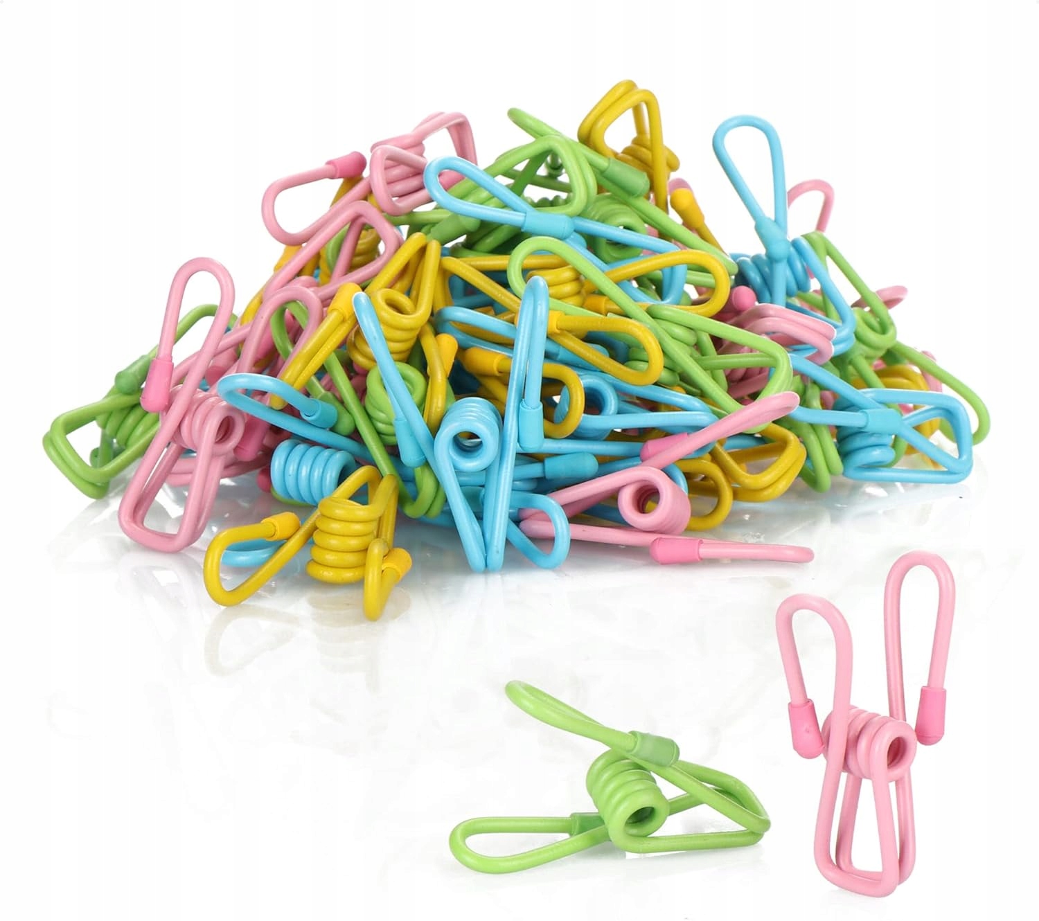 Levně Klipy Sponky Kolíčky Na Ručníky A Spodní Prádlo Barevné Plastové 50X