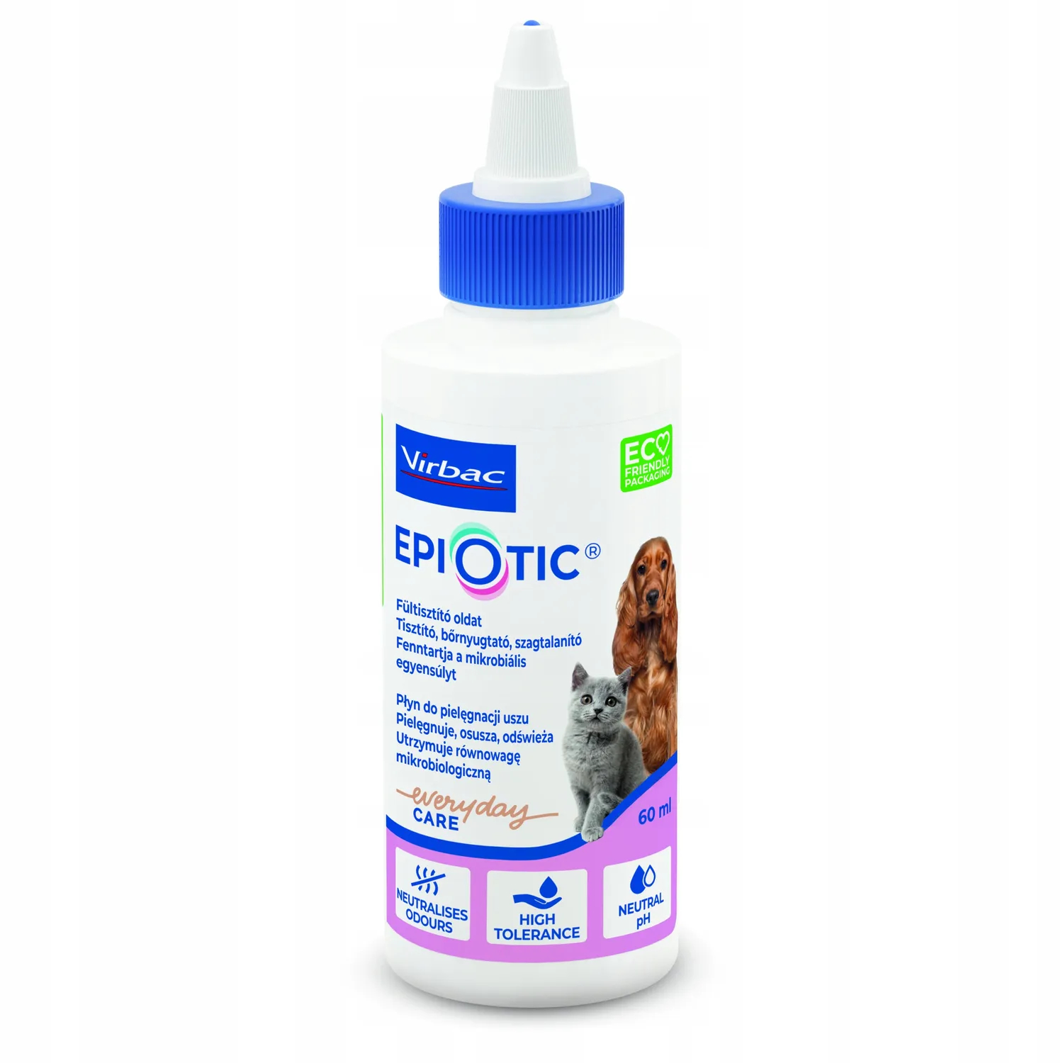 Virbac Epiotický čistič uší pro psa a kočku 60 Ml