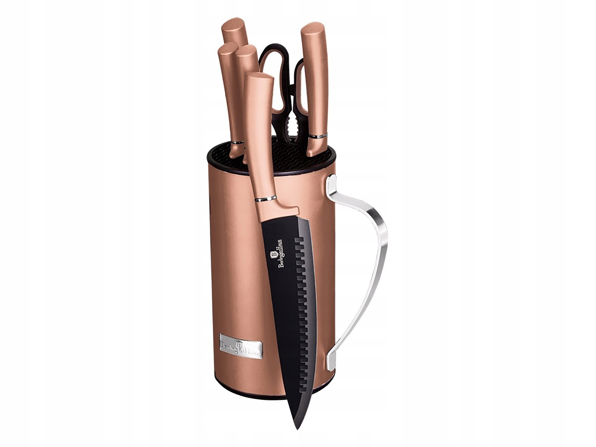 BH-2583 Sada nožů ve stojanu 7 ks Berlinger Haus Rose Gold Collection