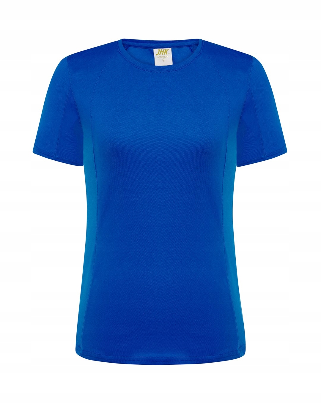 T-shirt damski sportowy z krótkim rękawem Królewski Niebieski r. XL