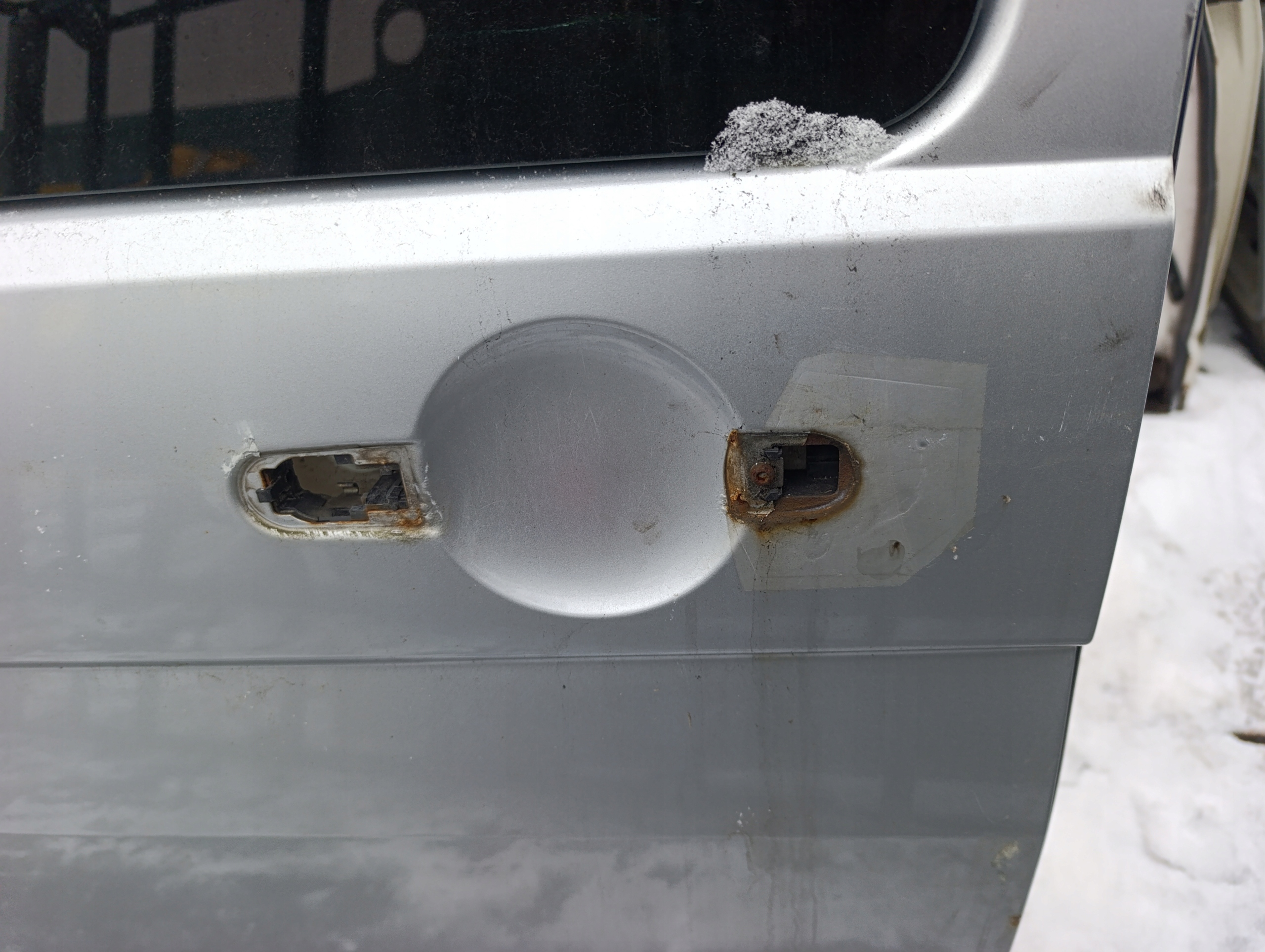 door sliding VW T5 T5 lift side right silver