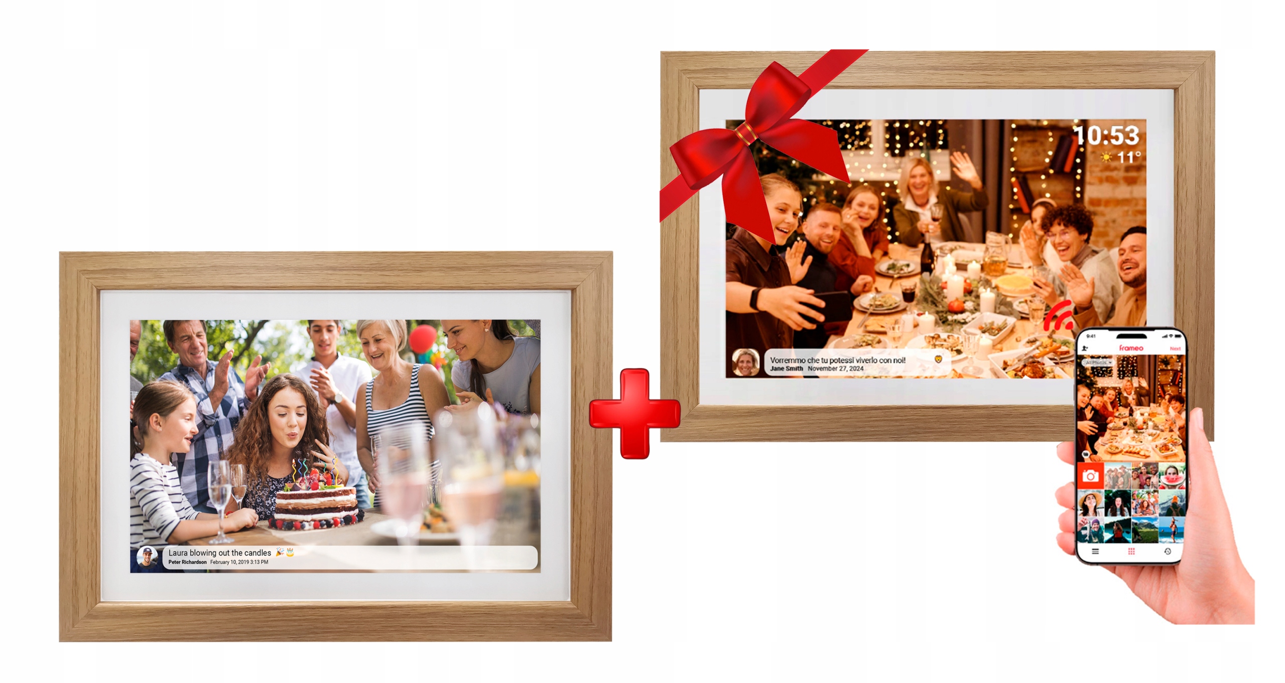 Set 2 Kusů. Digitální Rámeček na fotografie Denver PFF-1042LW 10,1"