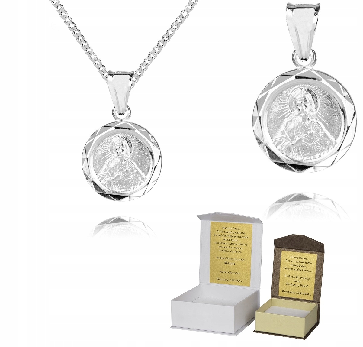 925 Stříbrný řetízek medailonek Dedikace 45 cm P3M41