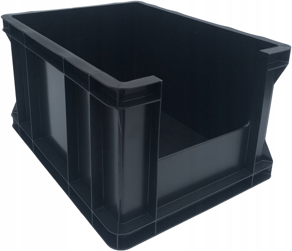 

Pojemnik Z Oknem Inspekcyjnym 400x300x220 Czarny
