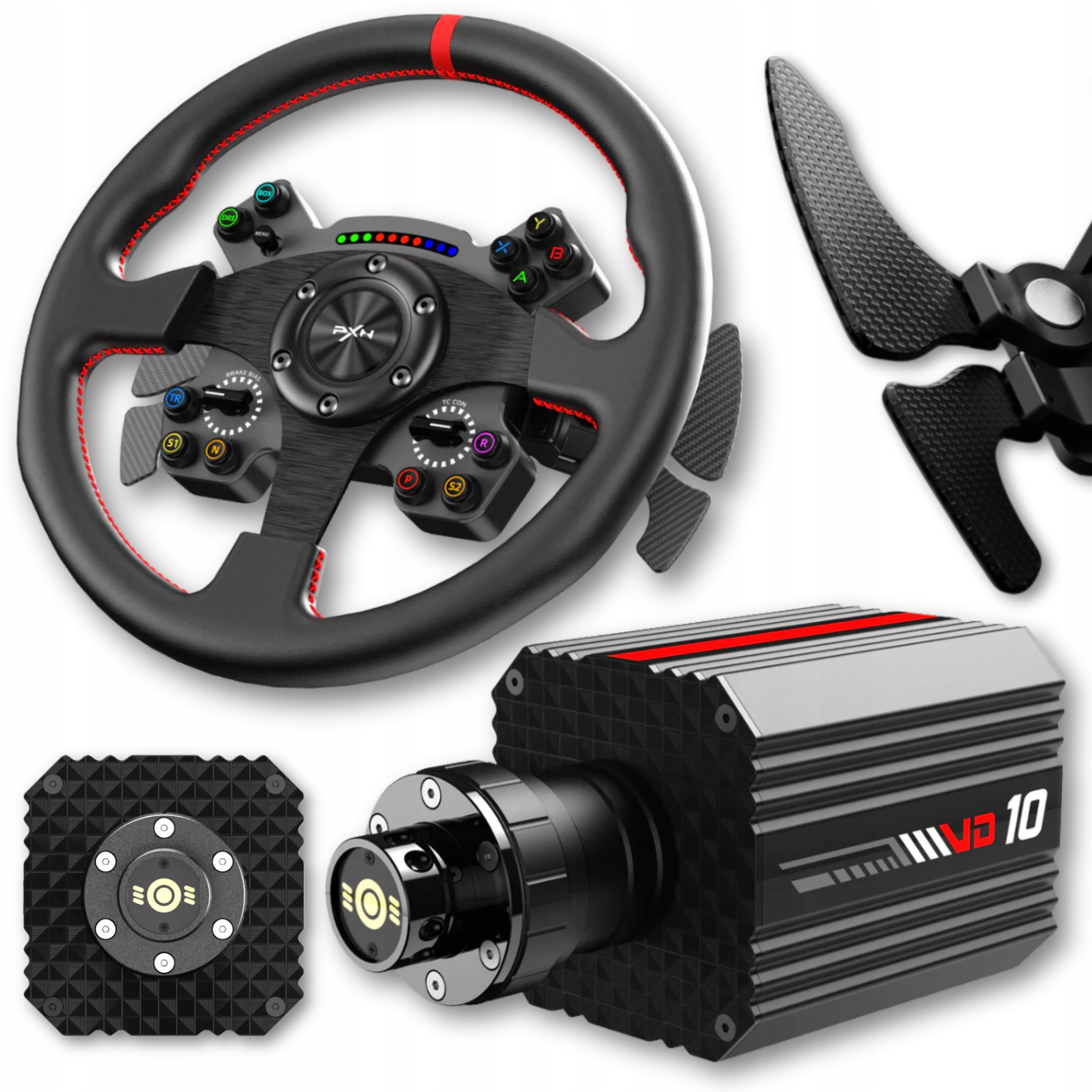 Zestaw Kierownica Baza do Gier Pxn VD10 Cs Realistyczny Symulator 10NM Pc