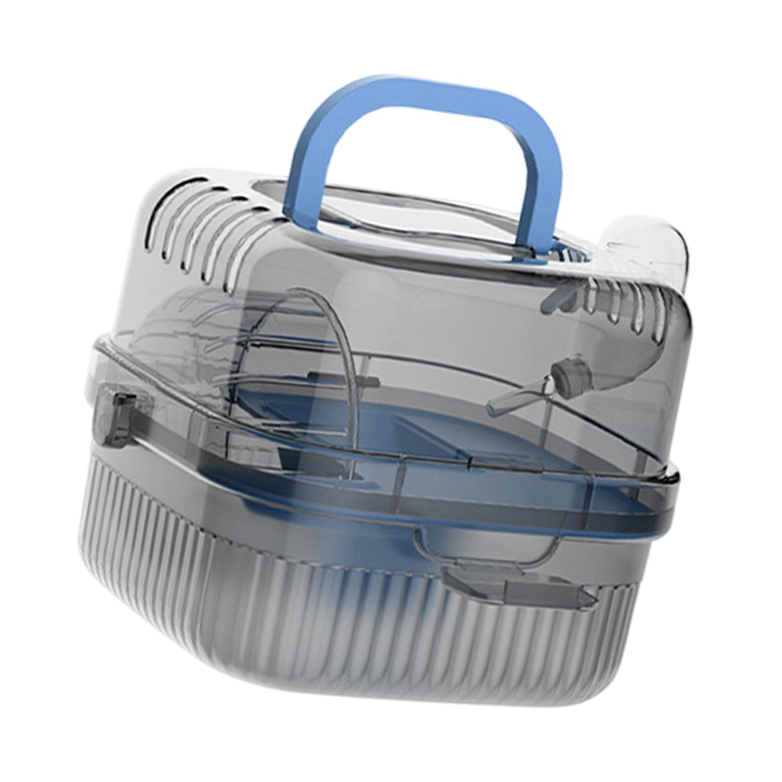 Travel Transparent Hamster House Ventilation Hamster Carry Case Cage for