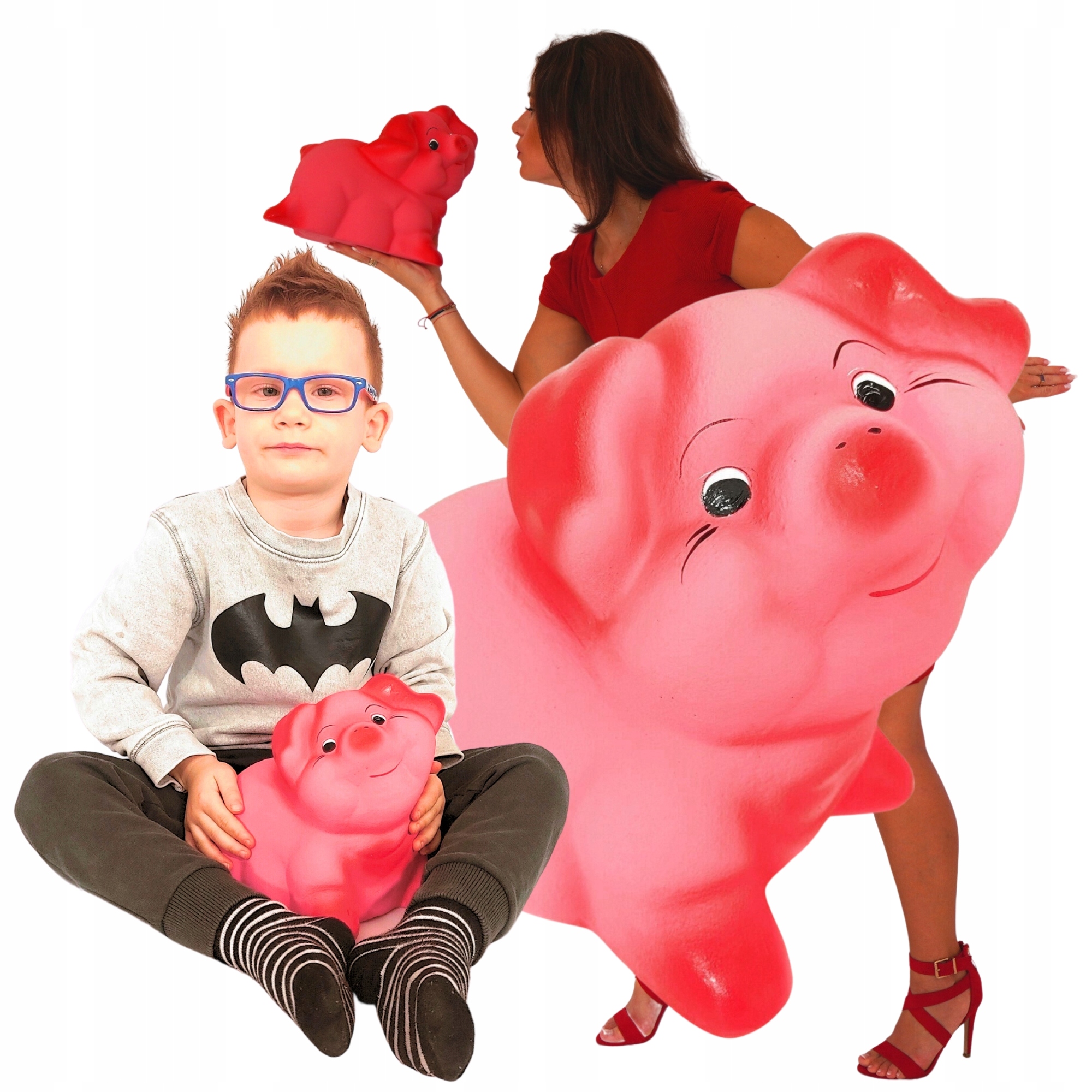 DUŻA SKARBONKA ŚWINKA DLA DZIEWCZYNKI DO ROZBICIA