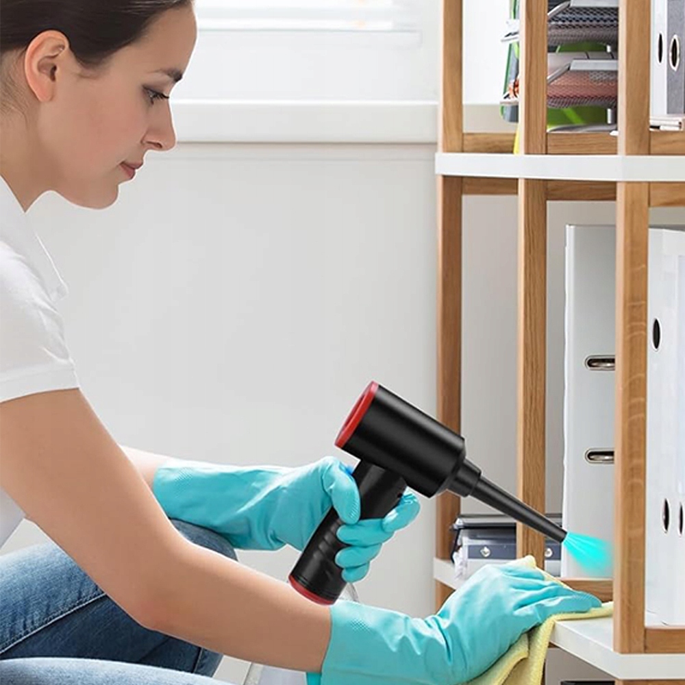 ODKURZACZ ELEKTRYCZNY SAMOCHODOWY DMUCHAWA KURZU 6 DYSZ 3 BIEGI 100,000 RPM Stan opakowania oryginalne