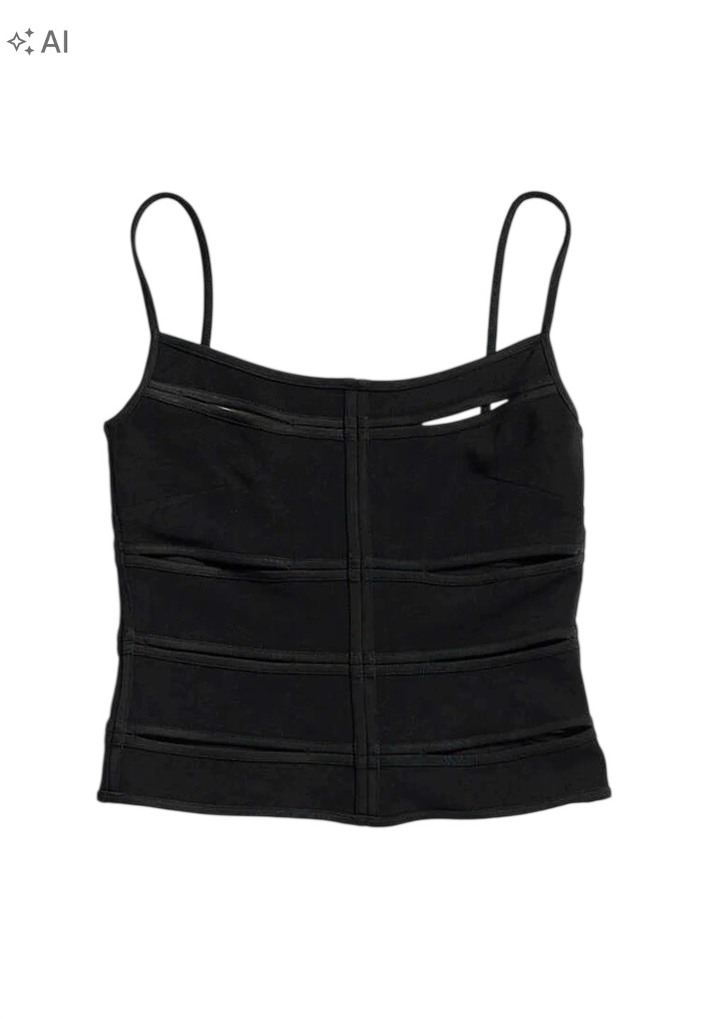 Mango Top na ramínka s výřezy S