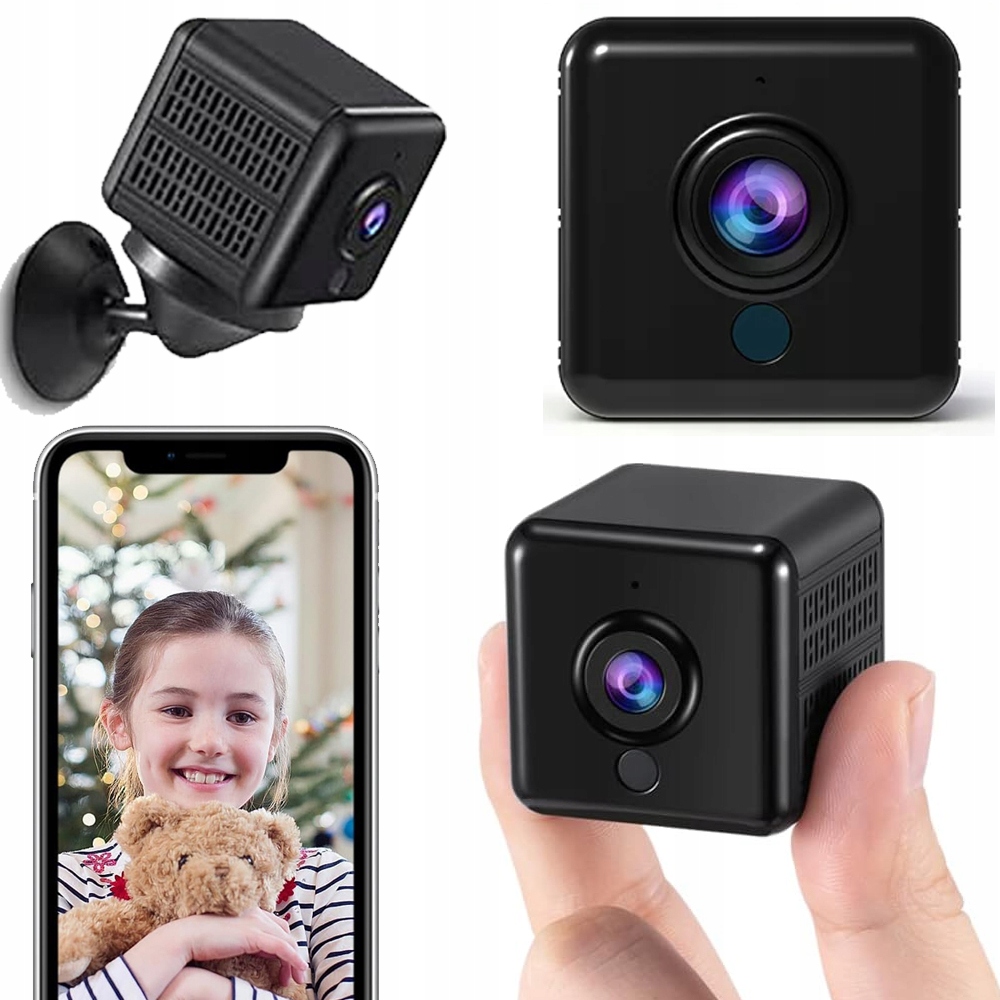 Mini Špionážní Kamera Wifi Detekce Monitorování Skrytá Full Hd Kamera