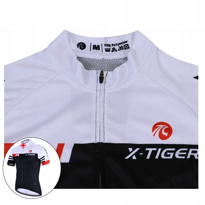 STRÓJ ROWEROWY KOMPLET KOLARSKI MĘSKI WKŁADKA ŻELOWA ODDYCHAJĄCY PRO 4XL Marka X-Tiger