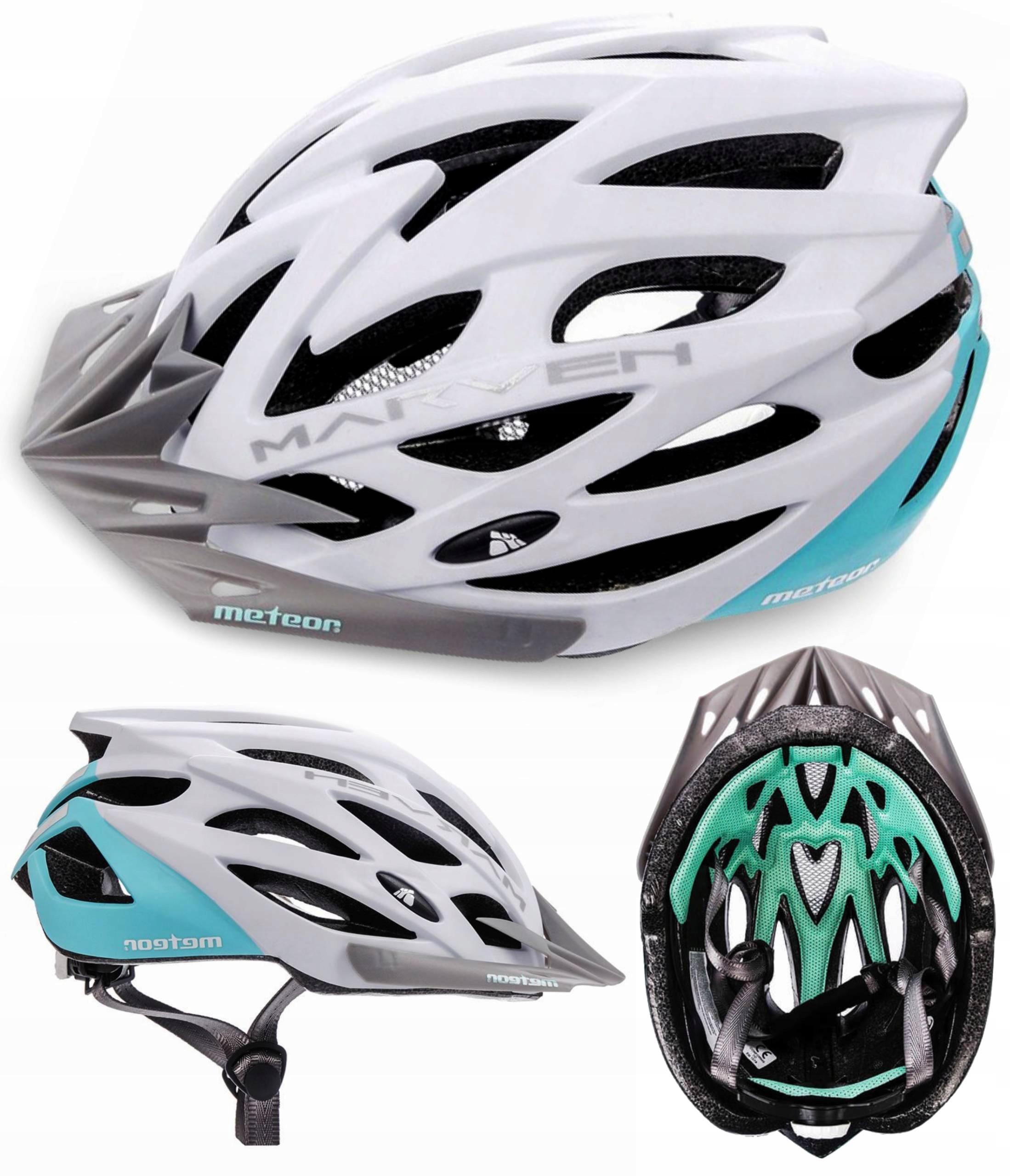 

Kask Rowerowy dla Dzieci Szosowy z Daszkiem Meteor