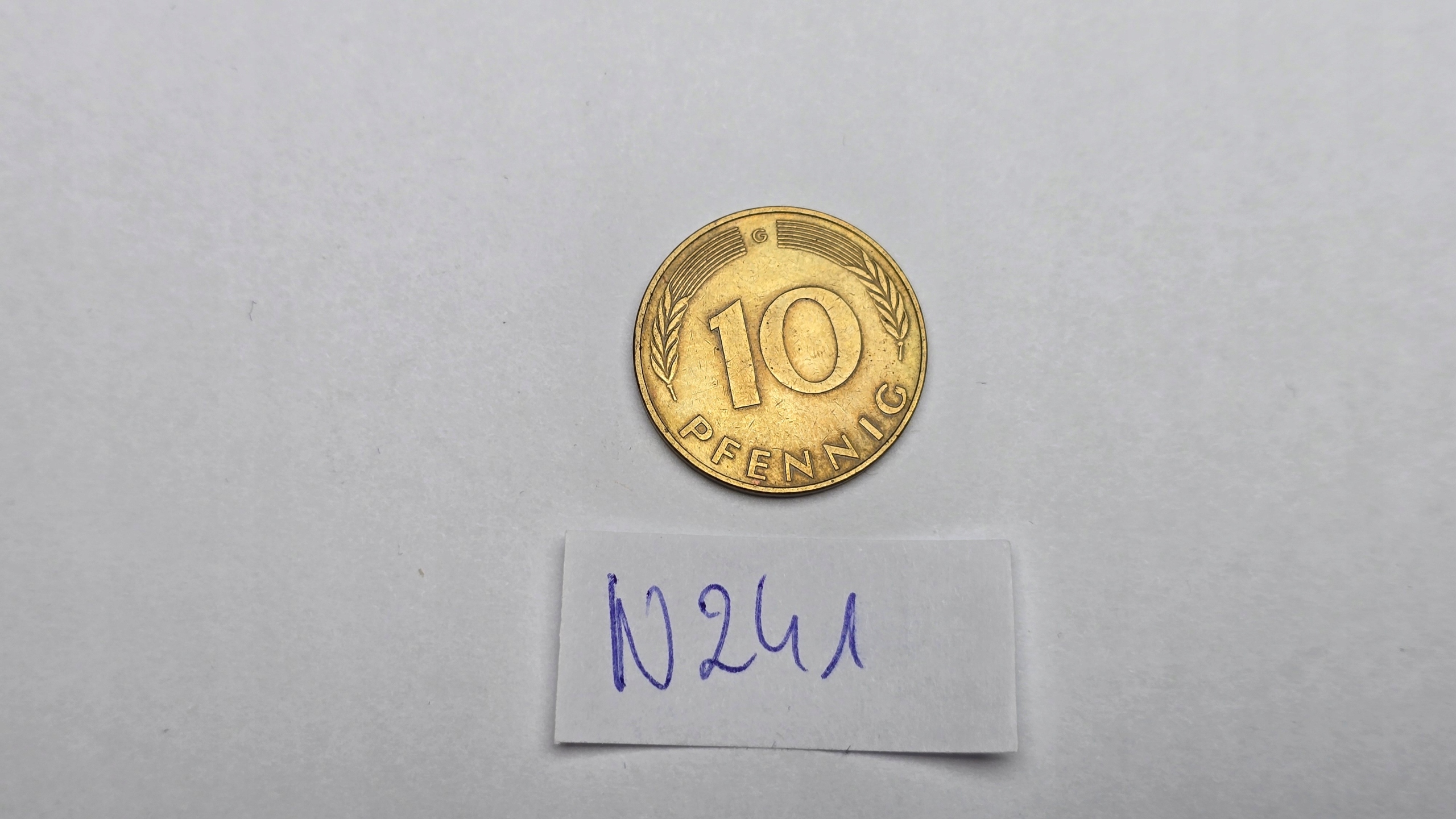 MONETA NIEMIECKA - 10 PFENNIG - 1973 - N241
