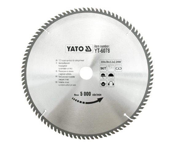 Yato Pilová Pila Widiová 300x30mm 96-ZUBŮ YT-6078