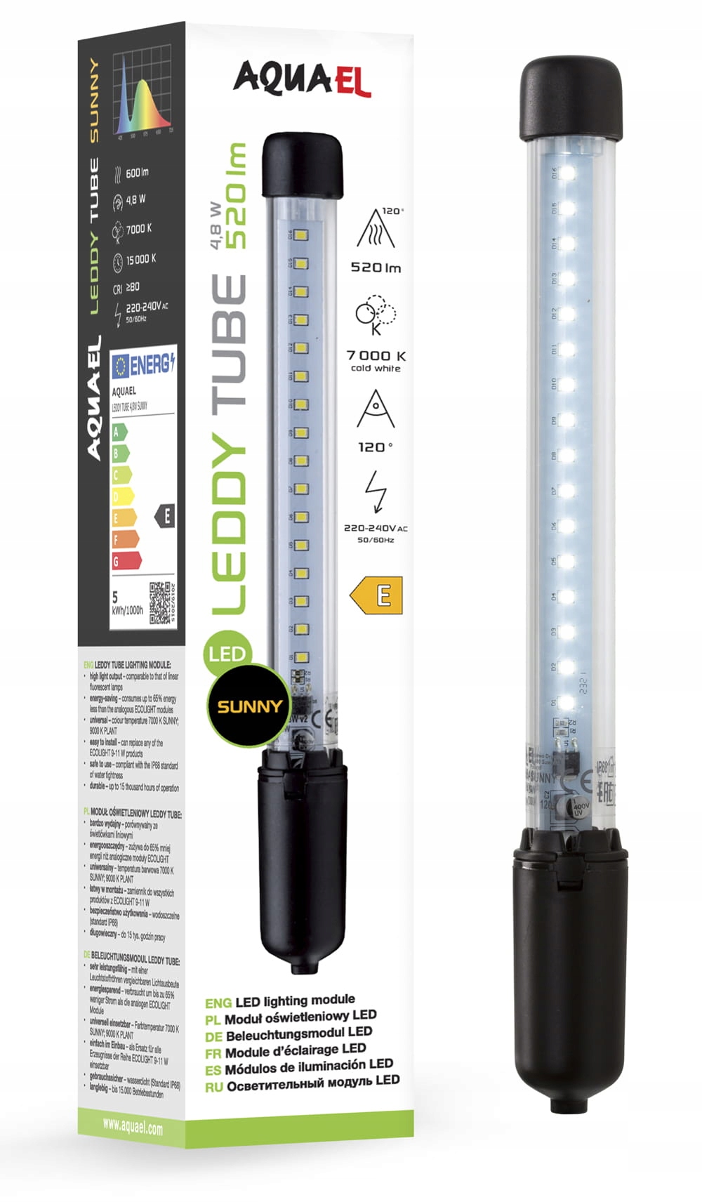 

Aquael Leddy Tube Sunny 4,8W Lampa Led Do Akwarium