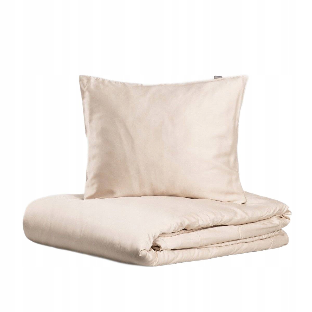 Posteľná Bielizeň Bamsa hladká z bambusového saténu béžová 160x200 2*50x60 cm Homla
