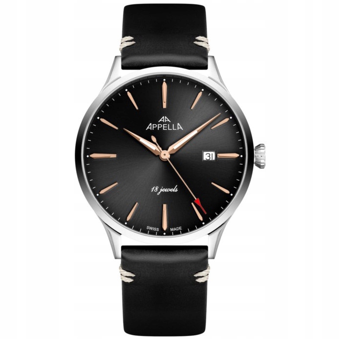 Pánské Hodinky Appella L90.52R6M s černým řemínkem